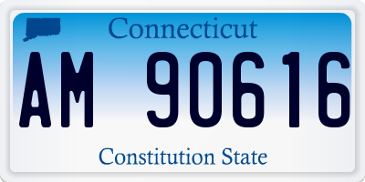 CT license plate AM90616
