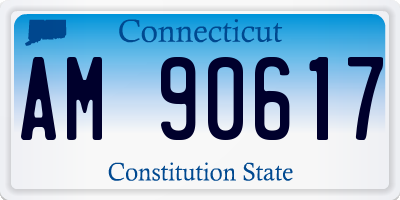 CT license plate AM90617
