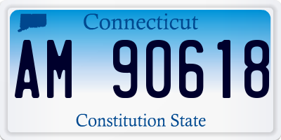 CT license plate AM90618