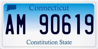 CT license plate AM90619