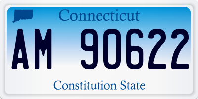CT license plate AM90622