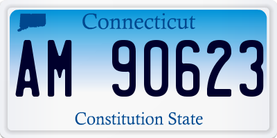 CT license plate AM90623