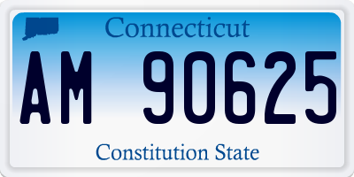 CT license plate AM90625