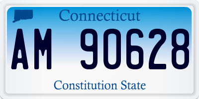 CT license plate AM90628