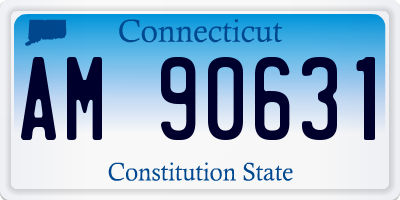 CT license plate AM90631