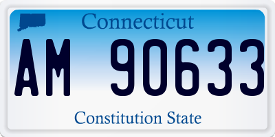 CT license plate AM90633