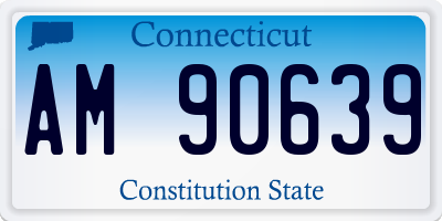 CT license plate AM90639