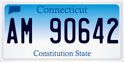 CT license plate AM90642