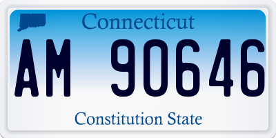 CT license plate AM90646