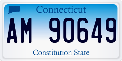 CT license plate AM90649