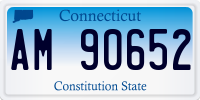 CT license plate AM90652