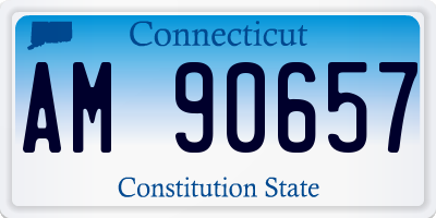 CT license plate AM90657