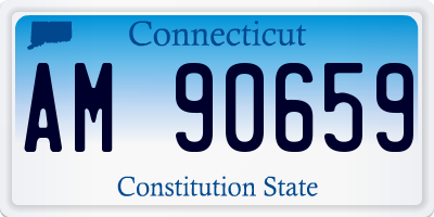 CT license plate AM90659