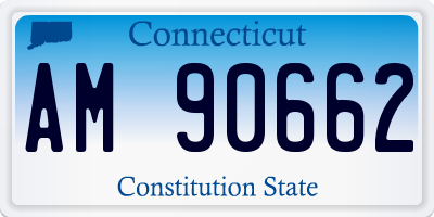 CT license plate AM90662