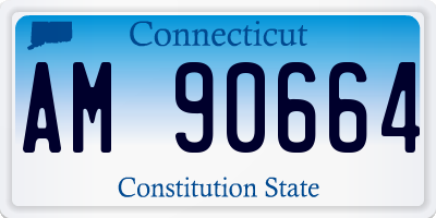 CT license plate AM90664