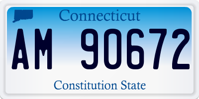 CT license plate AM90672