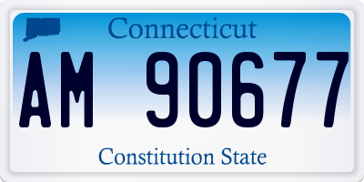 CT license plate AM90677