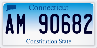 CT license plate AM90682