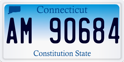 CT license plate AM90684