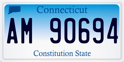 CT license plate AM90694