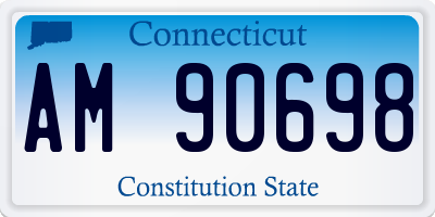 CT license plate AM90698