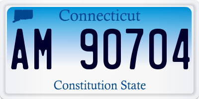 CT license plate AM90704