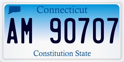 CT license plate AM90707