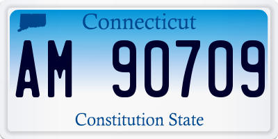 CT license plate AM90709