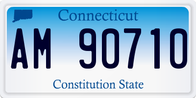 CT license plate AM90710