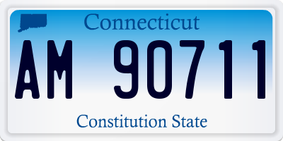CT license plate AM90711