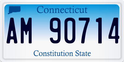 CT license plate AM90714