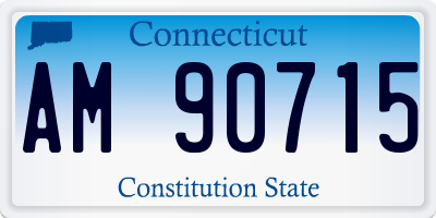 CT license plate AM90715