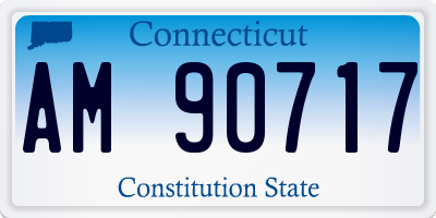 CT license plate AM90717