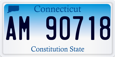 CT license plate AM90718
