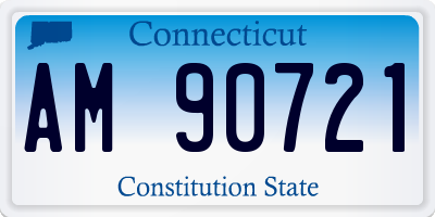 CT license plate AM90721