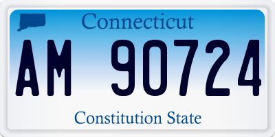CT license plate AM90724
