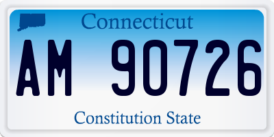 CT license plate AM90726