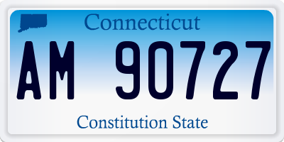 CT license plate AM90727