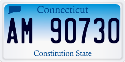 CT license plate AM90730