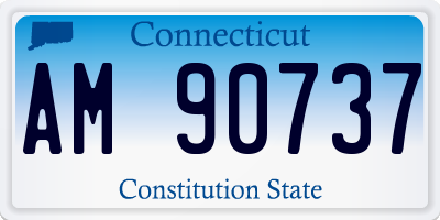 CT license plate AM90737