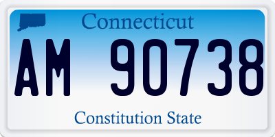CT license plate AM90738