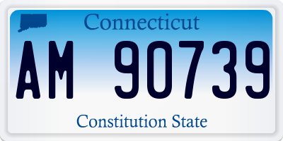 CT license plate AM90739