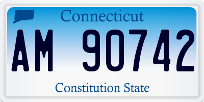 CT license plate AM90742