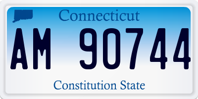 CT license plate AM90744