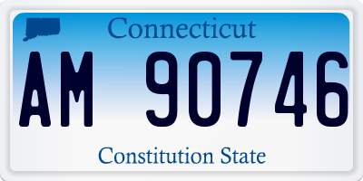 CT license plate AM90746