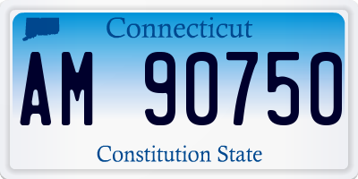 CT license plate AM90750