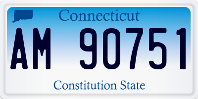 CT license plate AM90751