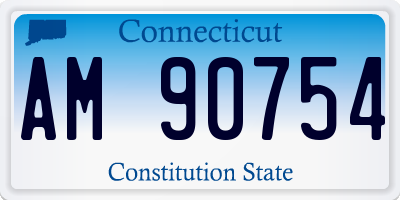 CT license plate AM90754