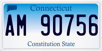 CT license plate AM90756