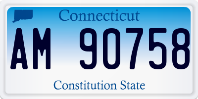 CT license plate AM90758
